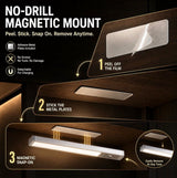 No-drill cabinet lighting, with human body sensor, 800mAh, 111 LED beads.